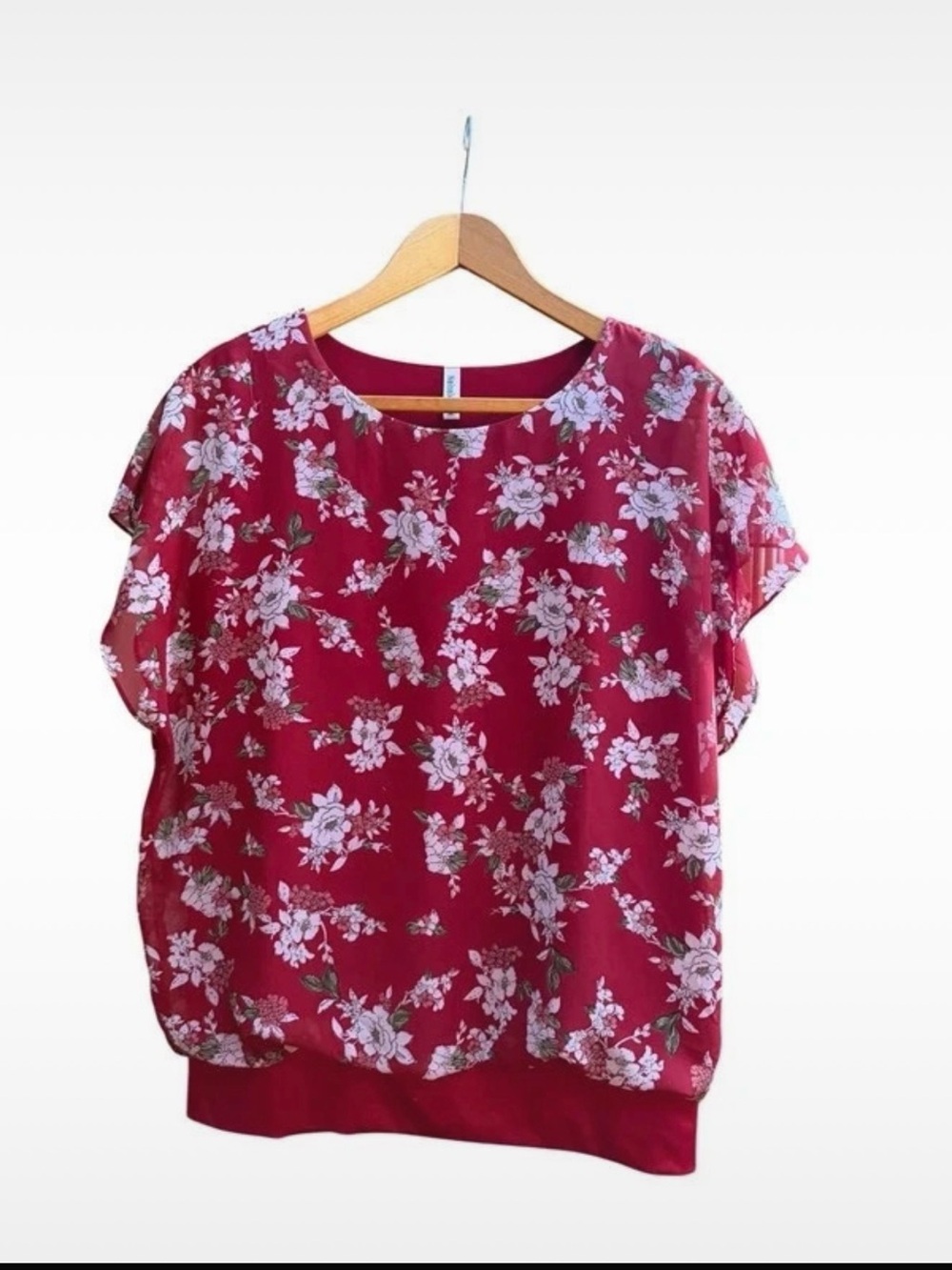 Neineiwu Floral Chiffon Blouse Size
